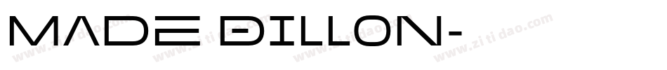 Made Dillon字体转换
